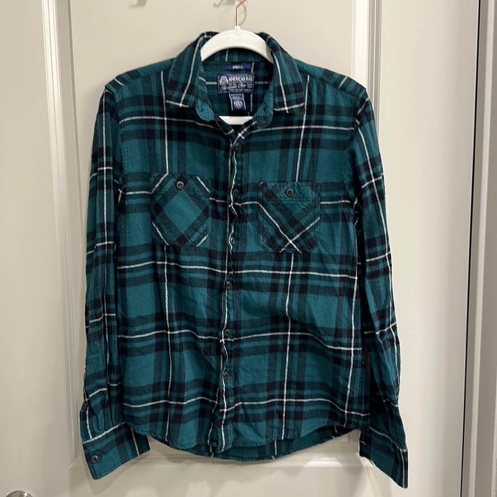 Green Plaid American Rag Flannel